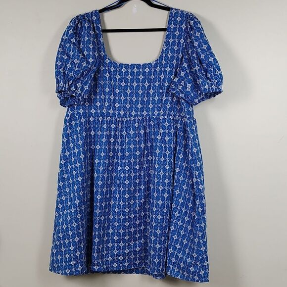 Rhode x Target Blue Eyelet Babydoll Dress Size 2X - Picture 9 of 11